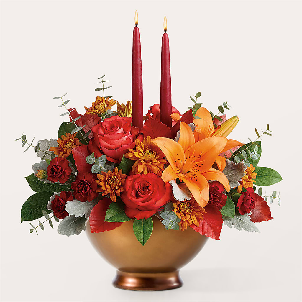 Fruits of Fall Centerpiece –  Forget-me-not Florist, Fort Recovery OH