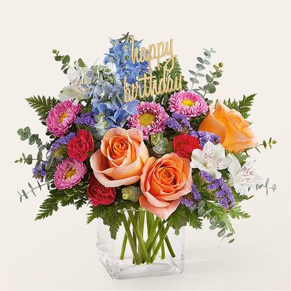 Birthday Bash Bouquet –  Forget-me-not Florist, Fort Recovery OH
