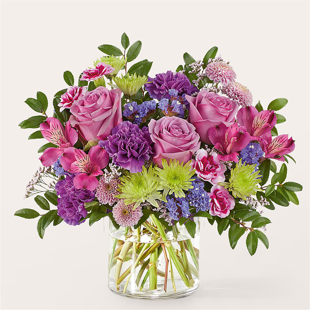 Glass Half Full Bouquet –  Forget-me-not Florist, Fort Recovery OH