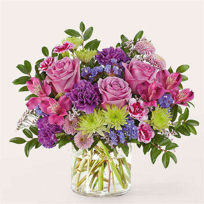 Glass Half Full Bouquet –  Forget-me-not Florist, Fort Recovery OH
