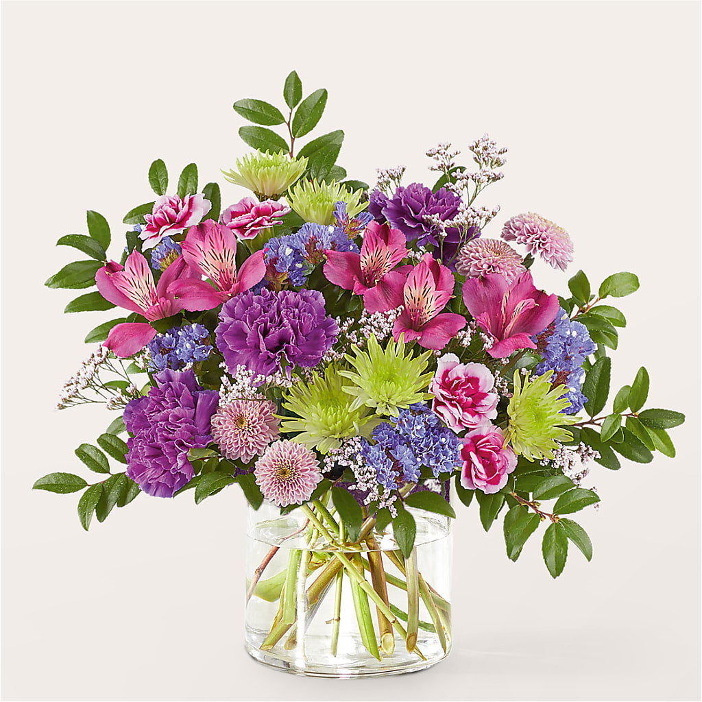 Glass Half Full Bouquet –  Forget-me-not Florist, Fort Recovery OH