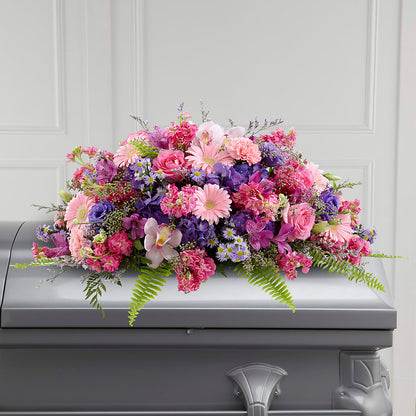 Glorious Garden Casket Spray –  Forget-me-not Florist, Fort Recovery OH