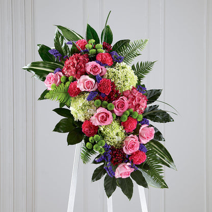Refreshing Mix Standing Spray –  Forget-me-not Florist, Fort Recovery OH