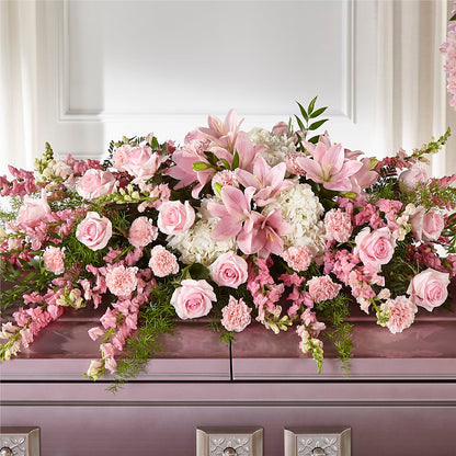 Life & Remembrance Casket Spray –  Forget-me-not Florist, Fort Recovery OH