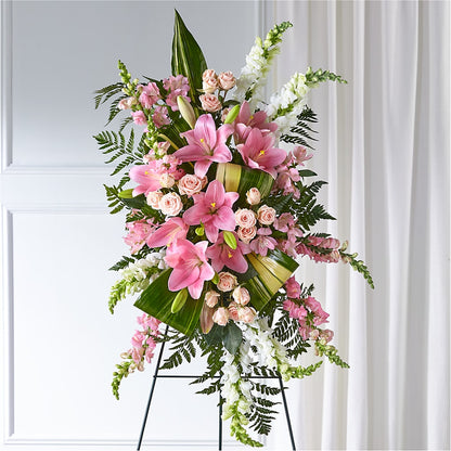 Elegant Embrace Standing Spray –  Forget-me-not Florist, Fort Recovery OH