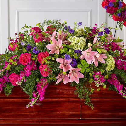 Radiant Tribute Casket Spray –  Forget-me-not Florist, Fort Recovery OH