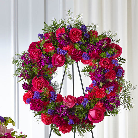 Calming Colors Wreath –  Forget-me-not Florist, Fort Recovery OH