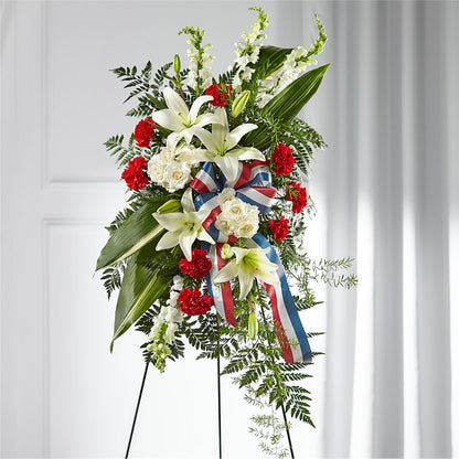 Stars of Life Standing Spray –  Forget-me-not Florist, Fort Recovery OH