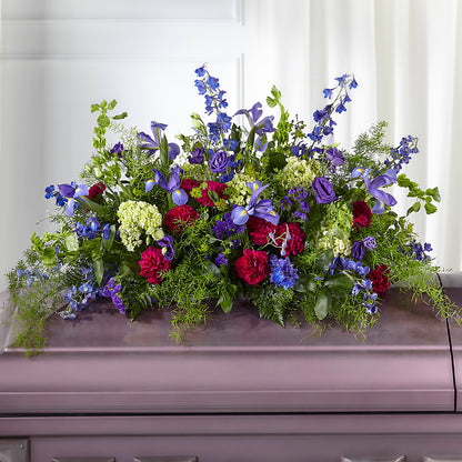 Always Treasured Casket Spray –  Forget-me-not Florist, Fort Recovery OH