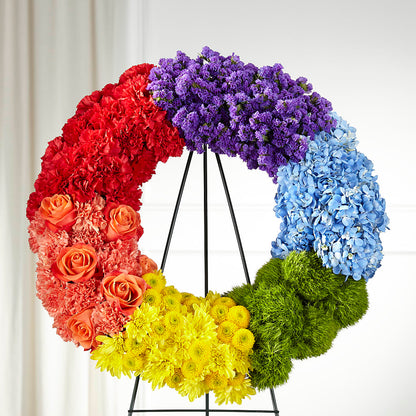 Circle of Love Wreath –  Forget-me-not Florist, Fort Recovery OH