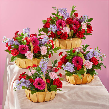 Pink Picnic Basket –  Forget-me-not Florist, Fort Recovery OH