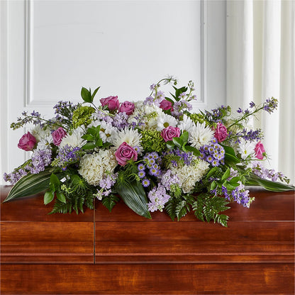 Meadows of Serenity Casket Spray –  Forget-me-not Florist, Fort Recovery OH