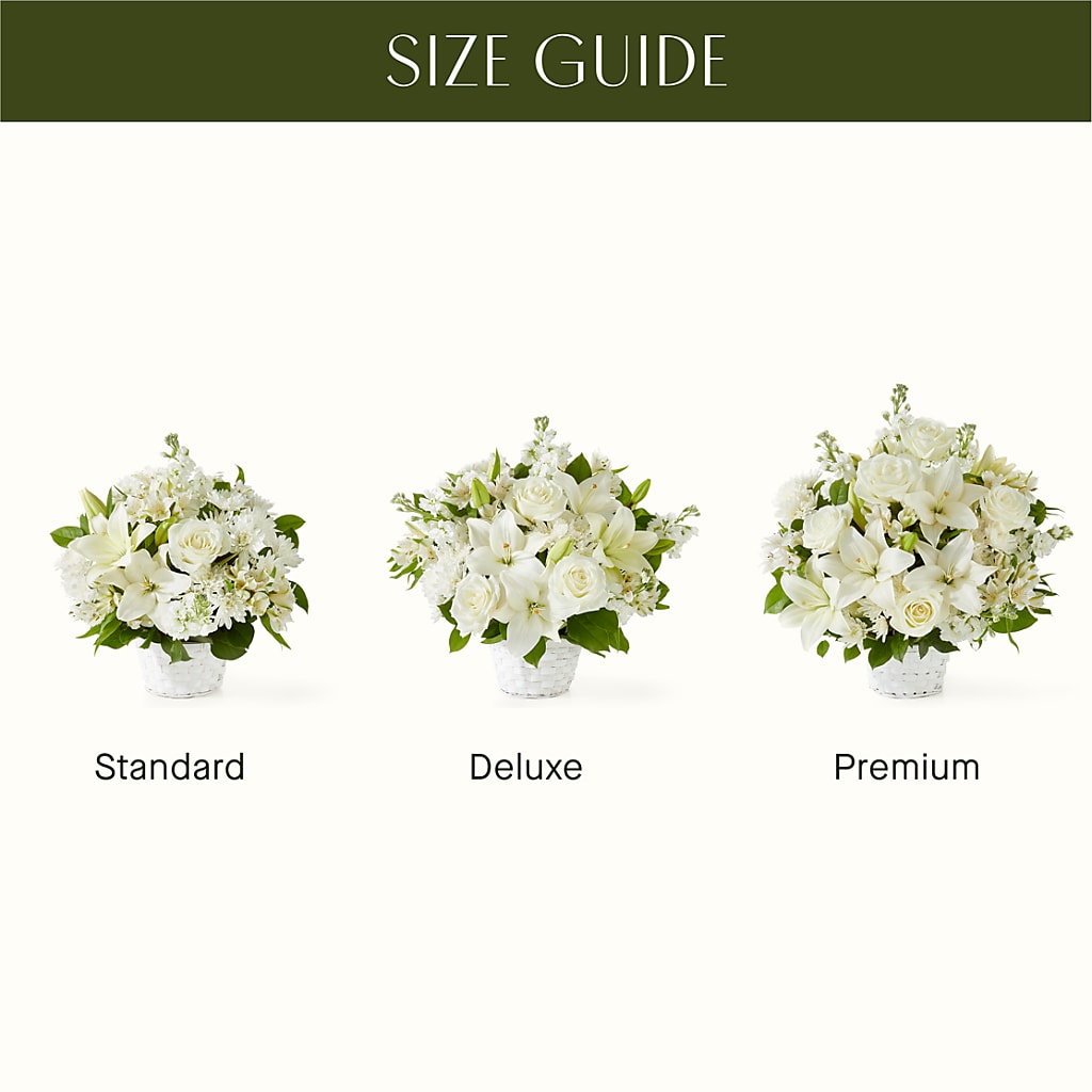 Peaceful Reflections Arrangement –  Forget-me-not Florist, Fort Recovery OH