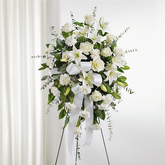 With Care Standing Spray –  Forget-me-not Florist, Fort Recovery OH