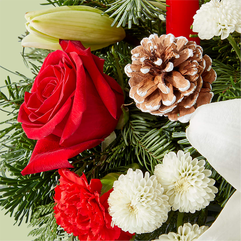 Seasonal Festivities Centerpiece –  Forget-me-not Florist, Fort Recovery OH
