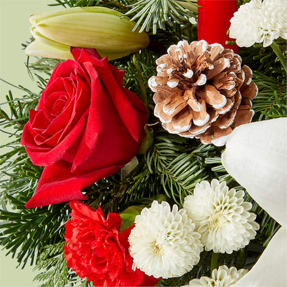 Seasonal Festivities Centerpiece –  Forget-me-not Florist, Fort Recovery OH