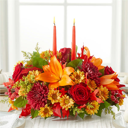 Autumn's Embrace Centerpiece –  Forget-me-not Florist, Fort Recovery OH