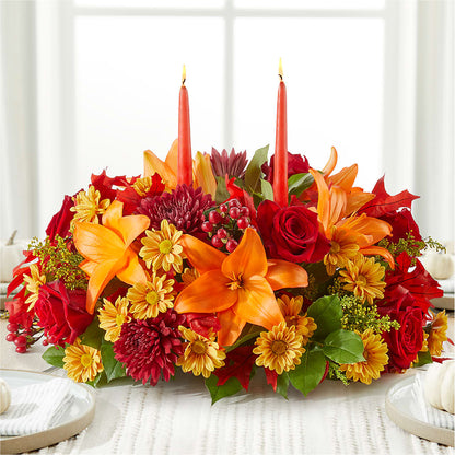 Autumn's Embrace Centerpiece –  Forget-me-not Florist, Fort Recovery OH