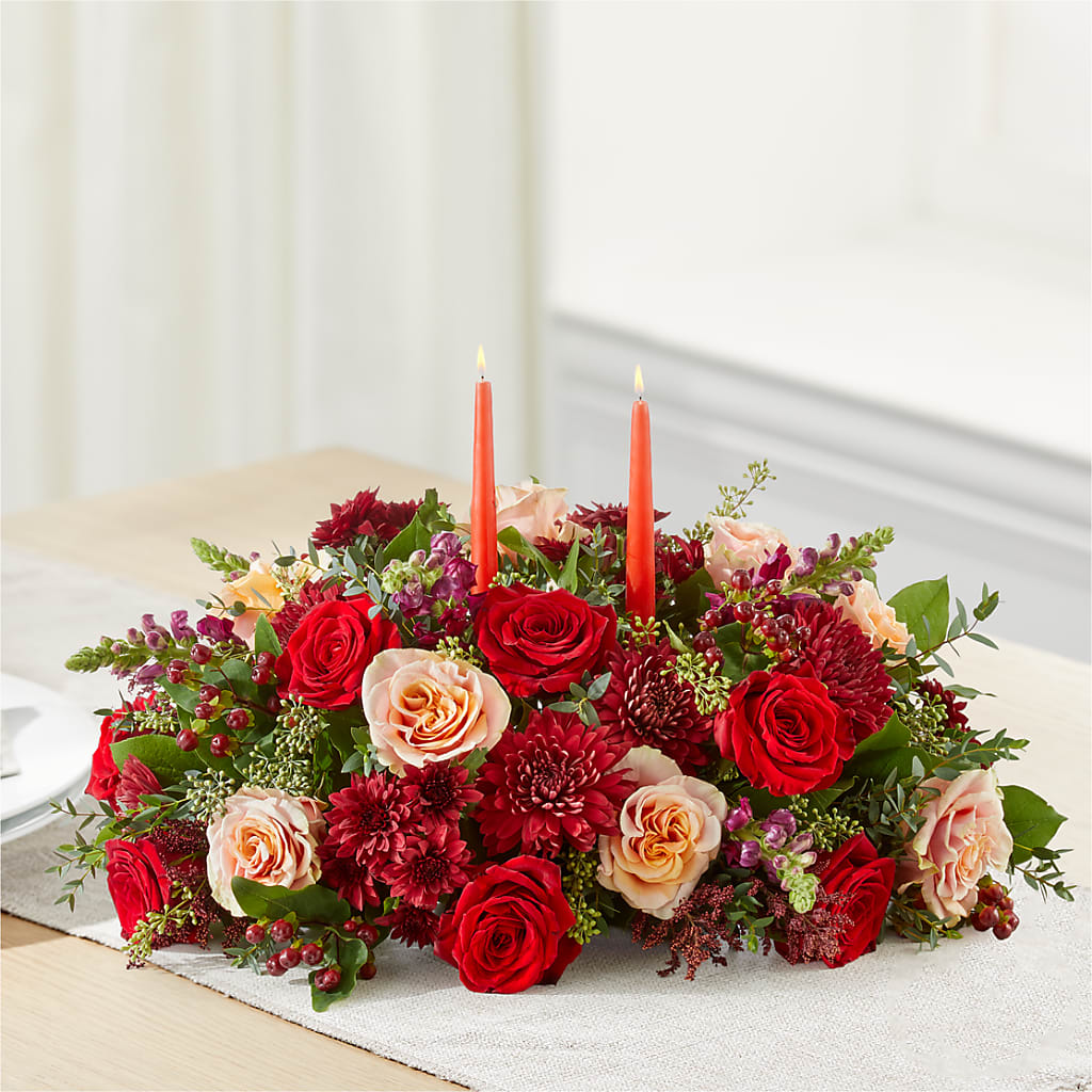 Most Thankful Centerpiece –  Forget-me-not Florist, Fort Recovery OH