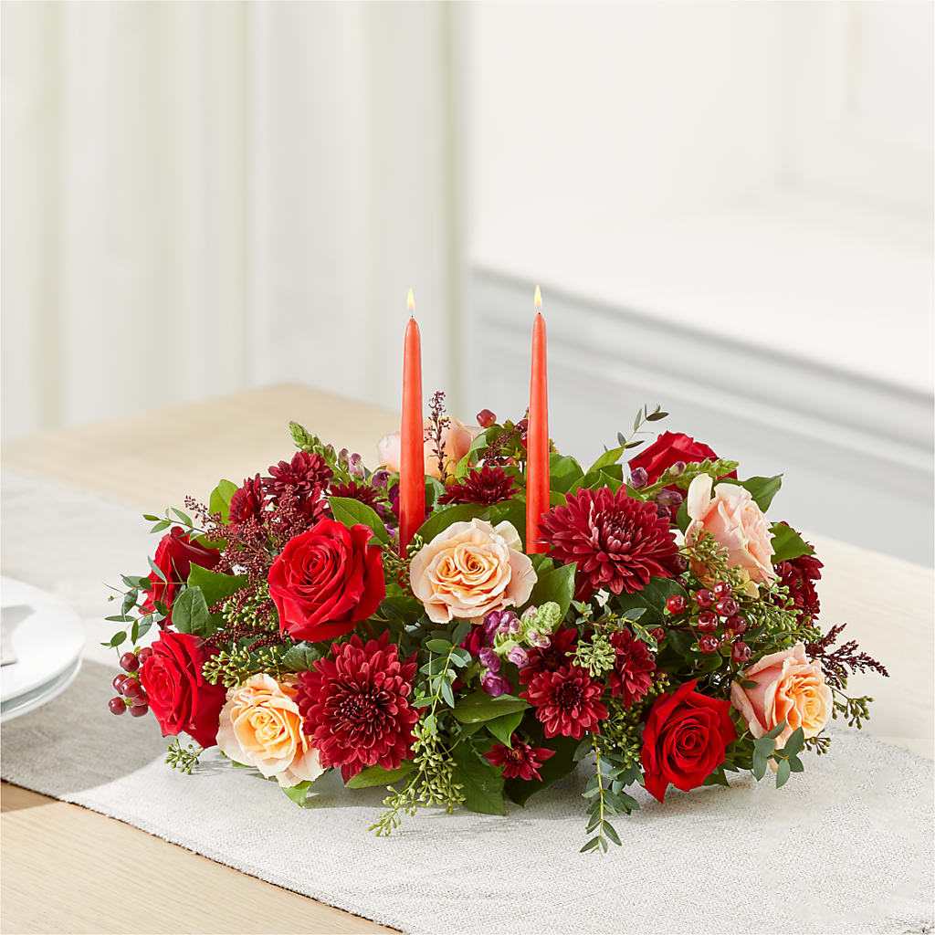 Most Thankful Centerpiece –  Forget-me-not Florist, Fort Recovery OH