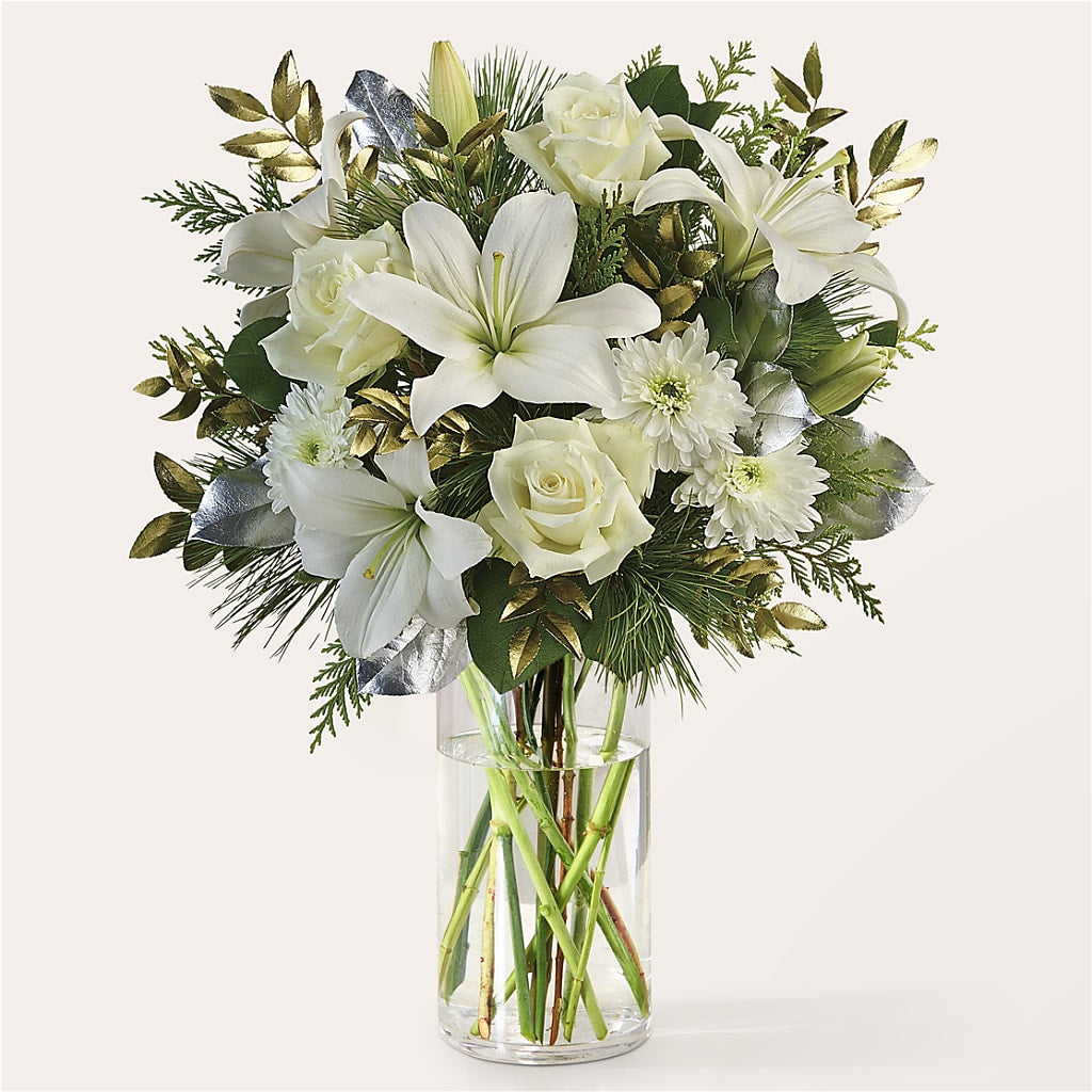 Wintry Mix Bouquet –  Forget-me-not Florist, Fort Recovery OH