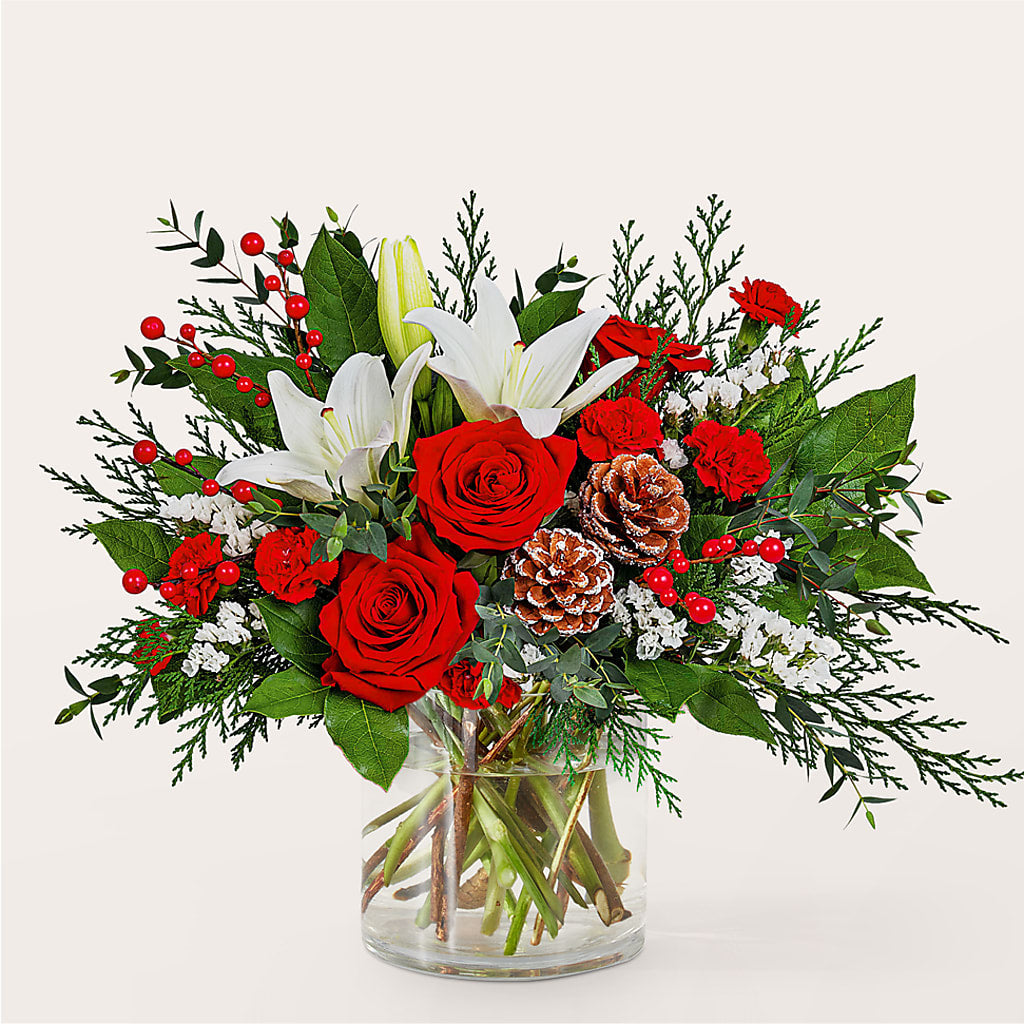 Best in Snow Bouquet –  Forget-me-not Florist, Fort Recovery OH