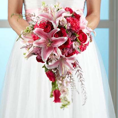 Lily & Rose Bouquet –  Forget-me-not Florist, Fort Recovery OH